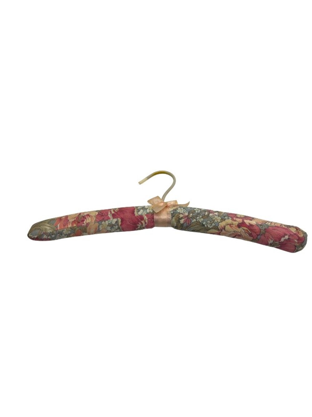 Floral Padded Hanger With Bow Accent For Delicate Garments 21V